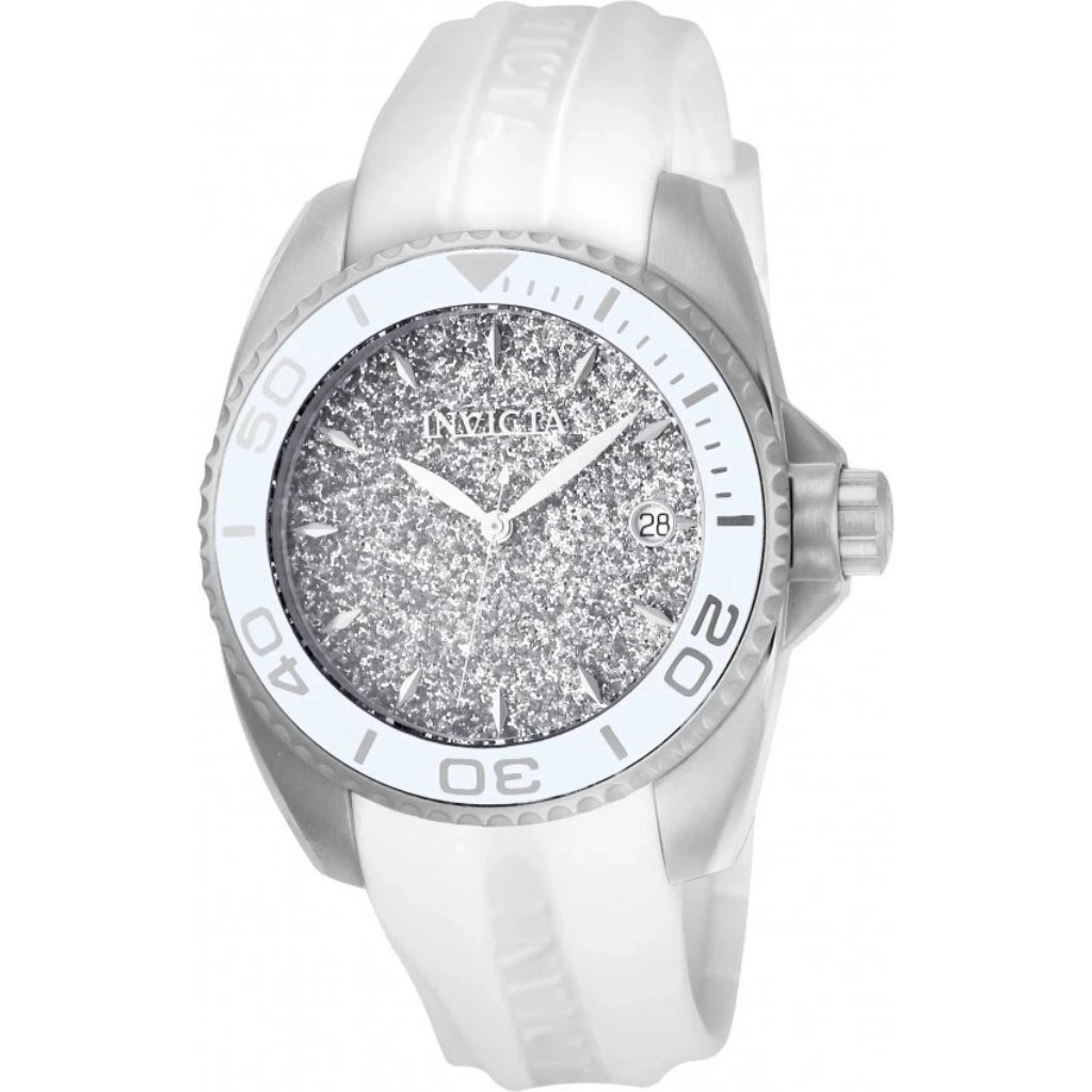Invicta Angel Glittery Silver Dial Ladies Watch 22702